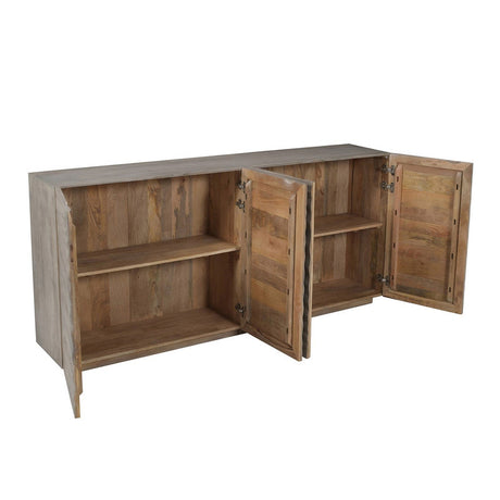 Drift Brown Four-Door Sideboard - Ornate Home