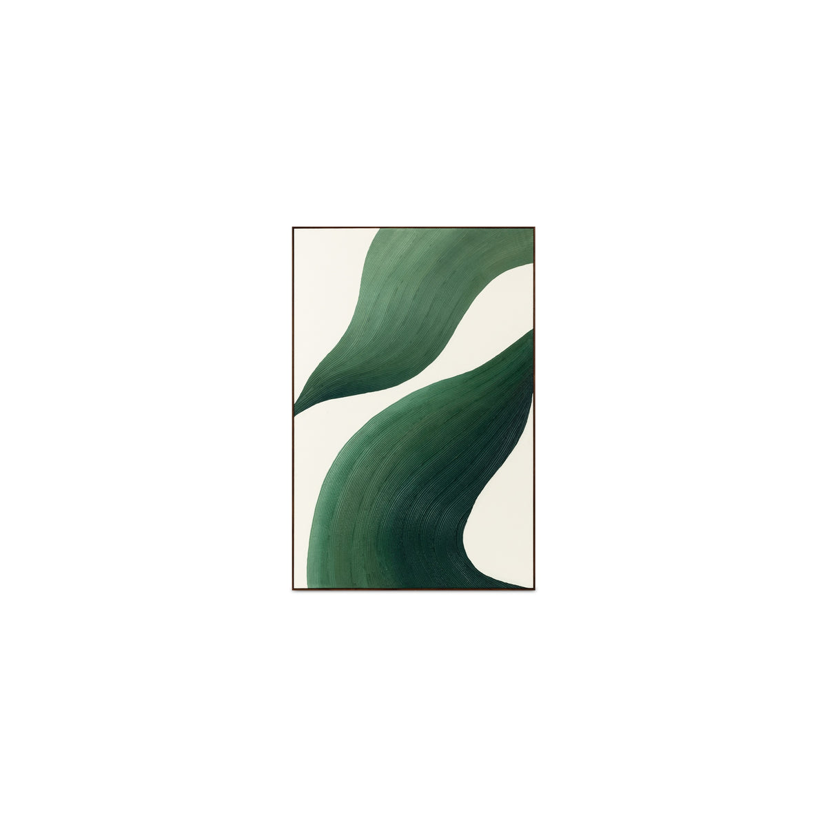 Drift Green/White Framed Painting - Ornate Home