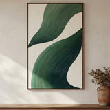 Drift Green/White Framed Painting - Ornate Home