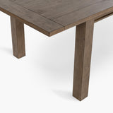 Driftwood Distressed Brown Extendable Dining Table - Ornate Home