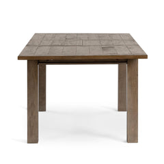 Driftwood Distressed Brown Extendable Dining Table - Ornate Home