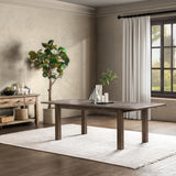 Driftwood Distressed Brown Extendable Dining Table - Ornate Home
