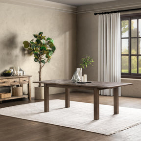 Driftwood Distressed Brown Extendable Dining Table - Ornate Home