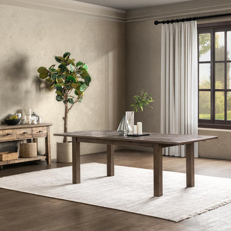 Driftwood Distressed Brown Extendable Dining Table - Ornate Home