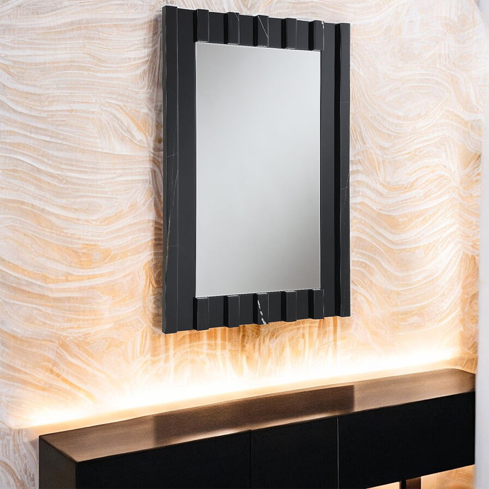 Drisana Black Mirrored Accent Mirror - Ornate Home