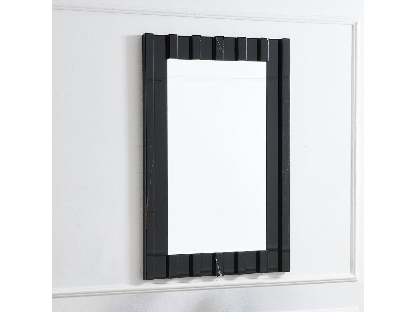 Drisana Black Mirrored Accent Mirror - Ornate Home