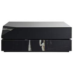 Drisana Black Mirrored Coffee Table - Ornate Home