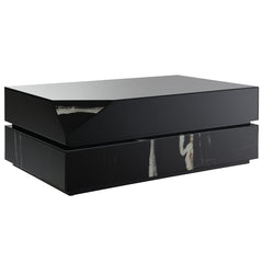 Drisana Black Mirrored Coffee Table - Ornate Home