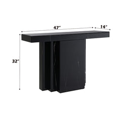 Drisana Black Mirrored Console Table - Ornate Home