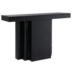 Drisana Black Mirrored Console Table - Ornate Home