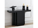 Drisana Black Mirrored Console Table - Ornate Home