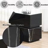 Drisana Black Mirrored End Table - Ornate Home