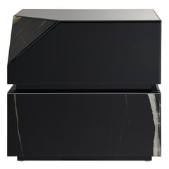 Drisana Black Mirrored End Table - Ornate Home