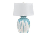 Drizzle Blue/White Table Lamp - Ornate Home