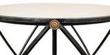 Drum & Fife Grey Lamp Table Marble - Ornate Home