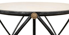 Drum & Fife Grey Lamp Table Marble - Ornate Home