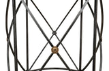 Drum & Fife Grey Lamp Table Marble - Ornate Home