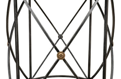Drum & Fife Grey Lamp Table Marble - Ornate Home