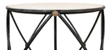 Drum & Fife Grey Lamp Table Marble - Ornate Home