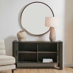 Drury Dark Gray 2 Door Cabinet - Ornate Home