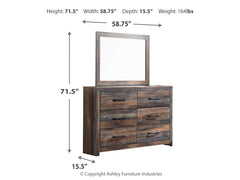 Drystan King Storage Bedroom Set with Dresser and Mirror - Ornate Home