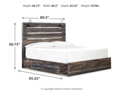 Drystan King Storage Bedroom Set with Dresser and Mirror - Ornate Home