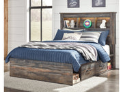 Drystan Multi Full Bookcase Bed with Side 2 Storage Drawers (Online Special Price) - Ornate Home