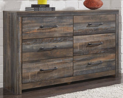 Drystan Multi Full Bookcase Bedroom Set with Dresser and Nightstand - Ornate Home