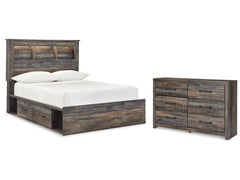 Drystan Multi Full Bookcase Storage Bed & Dresser - Ornate Home