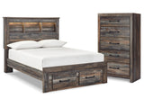 Drystan Multi Full Bookcase Storage Bed and Chest (Online Special Price) - Ornate Home