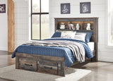 Drystan Multi Full Bookcase Storage Bed and Chest - Ornate Home