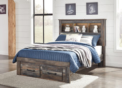 Drystan Multi Full Bookcase Storage Bed and Chest - Ornate Home