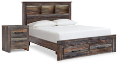 Drystan Multi Full Bookcase Storage Bed and Nightstand - Ornate Home
