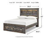 Drystan Multi Full Bookcase Storage Bedroom Set with Dresser and Mirror (Online Special Price) - Ornate Home