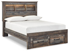 Drystan Multi Full Bookcase Storage Bedroom Set with Dresser and Mirror - Ornate Home