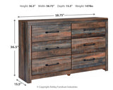 Drystan Multi Full Bookcase Storage Bedroom Set with Dresser and Nightstand (Online Special Price) - Ornate Home