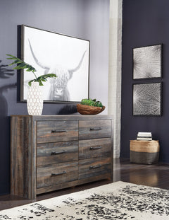 Drystan Multi Full Bookcase Storage Bedroom Set with Dresser and Nightstand - Ornate Home