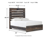 Drystan Multi Full Panel Bedroom Set with Dresser, Mirror, and Nightstand (Online Special Price) - Ornate Home