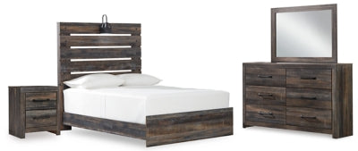 Drystan Multi Full Panel Bedroom Set with Dresser, Mirror, and Nightstand (Online Special Price) - Ornate Home