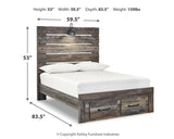 Drystan Multi Full Panel Storage Bedroom Set with Dresser, Mirror and Nightstand (Online Special Price) - Ornate Home