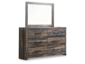 Drystan Multi Full Panel Storage Bedroom Set with Dresser, Mirror and Nightstand - Ornate Home