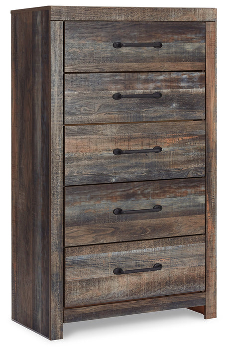 Drystan Multi King Bookcase Storage Bed, Dresser and Chest - Ornate Home