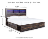 Drystan Multi King Bookcase Storage Bed, Dresser and Nightstand (Online Special Price) - Ornate Home