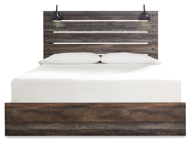 Drystan Multi King Panel Bed & 2 Nightstands (Online Special Price) - Ornate Home