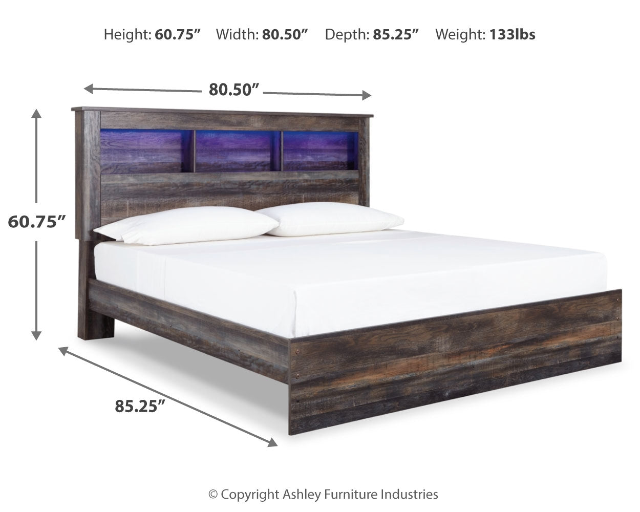 Drystan Multi King Panel Bed and Chest (Online Special Price) - Ornate Home