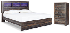 Drystan Multi King Panel Bed and Chest - Ornate Home