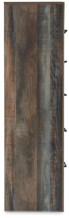 Drystan Multi King Panel Bed with Storage, Dresser, Mirror, Chest and 2 Nightstands - Ornate Home