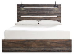 Drystan Multi King Panel Bedroom Set with Dresser, Mirror, and Nightstand - Ornate Home