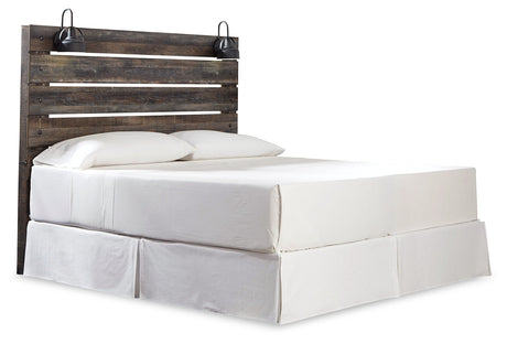 Drystan Multi King Panel Headboard with Metal Frame, Dresser, Mirror, and Nightstand - Ornate Home