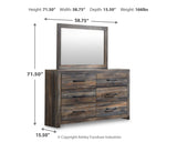 Drystan Multi King Storage Bedroom Set with Dresser, Mirror, Chest and Nightstand - Ornate Home